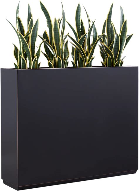 Amazon.com : FENCY Metal Rectangular Planter Box Large Planters for ...
