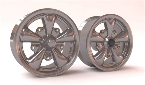 VW Empi 5 Spoke Wheels - 3D Model by bayazoff