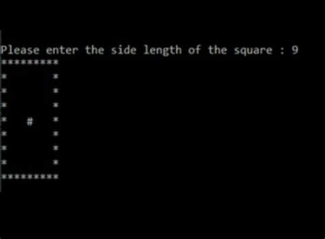 Image result for Python Program to Print Hollow Square Pattern