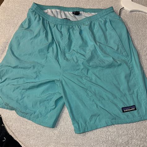 Patagonia Swim shorts blue size L - Depop