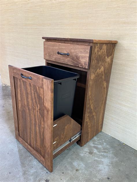 Pull Out Trash Can Cabinet - Etsy