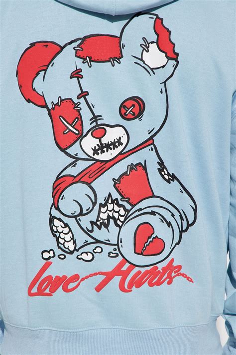 Love Hurts Hoodie - Light Blue | Fashion Nova