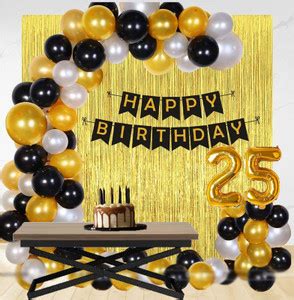 PARTY BREEZE 25 years theme birthday decorations Price in India - Buy ...