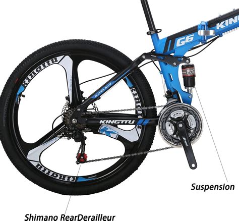 Buy OBK G4/G6 26 Full Suspension Folding Mountain Bike 21 Speed Bicycle ...