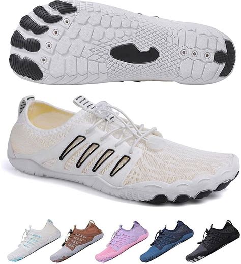 RURAN Hike Barefoot Shoes for Women Men, Breathable Non-Slip Athletic Footwear Wide Toe Water ...