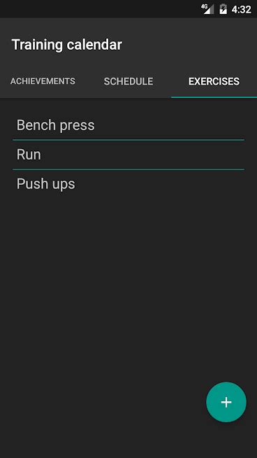 Advanced Sport Training Calendar permette di creare gli esercizi per ...