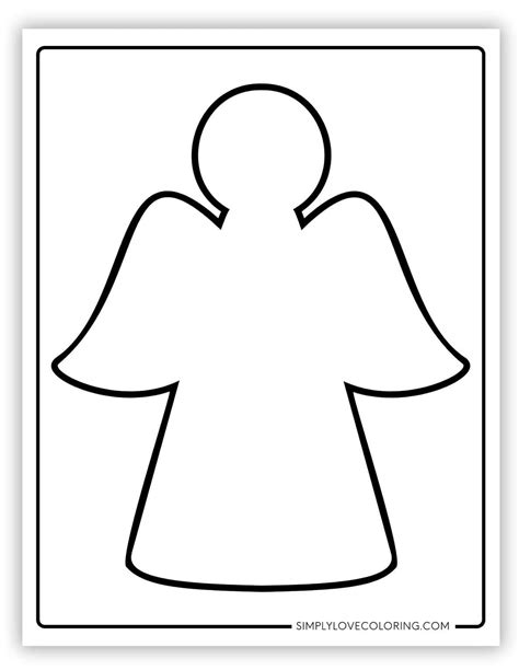 Angel Templates (Free PDF Printables) - Simply Love Coloring