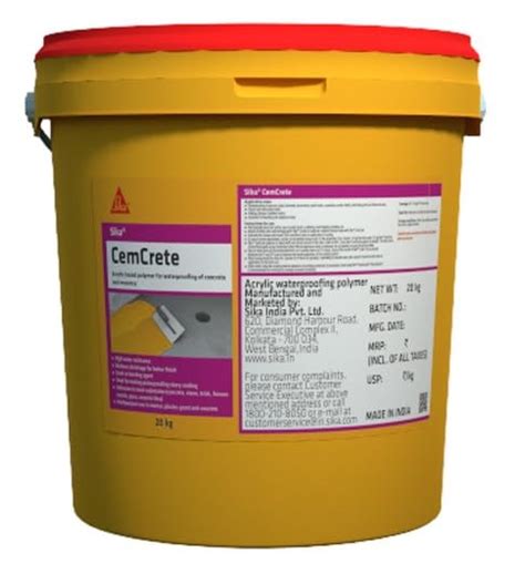 SIKA - Sika CemCrete, Acrylic waterproof coating system for concrete ...