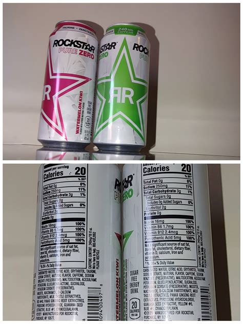 New flavors - Rockstar Pure Zero - Watermelon Kiwi & Limón Pepino(16oz ...