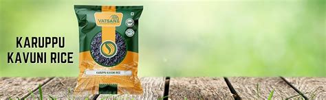 Vatsan Black Rice 1Kg – Premium Karuppu Kavuni | Natural, Unpolished ...
