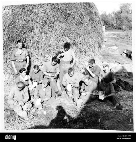 Foresters take a break to write letters home while resting from ...