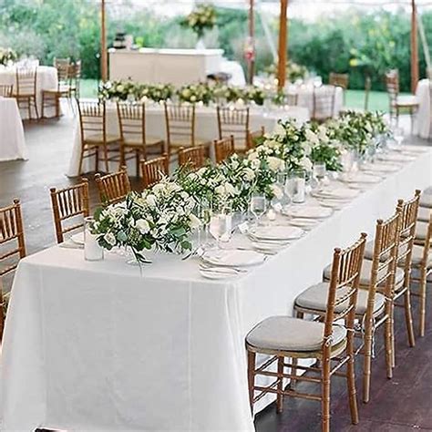 Wedding Table Cover Polyester Tablecloth Engagement Party Table ...