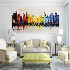 Canvas For Living Room by 120x60cm Modern City Canvas Abstract Painting Print Living Canvas For Living Room