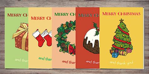 Christmas Thank You Cards Pack | Twinkl Party