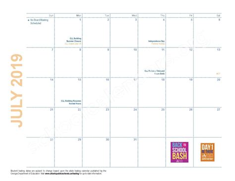 Atlanta Public Schools Calendars – Atlanta, GA