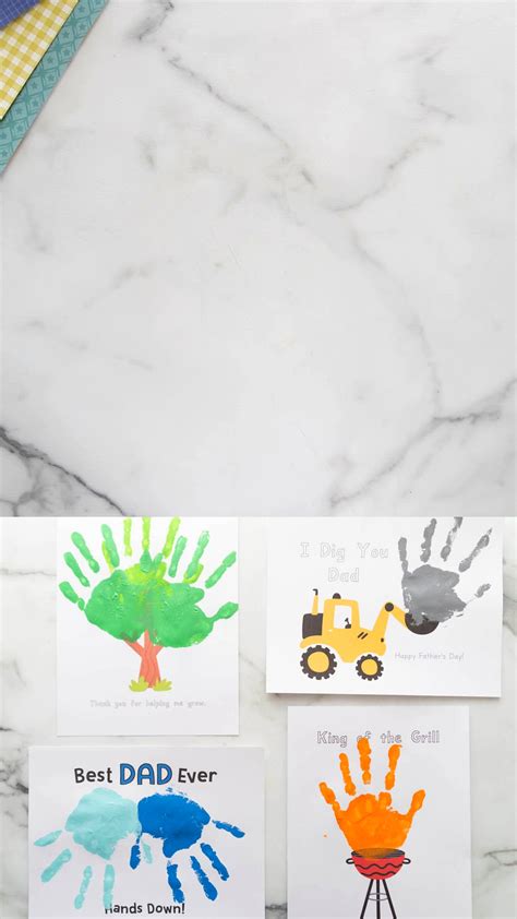 Father’s Day Handprint Printables | Fathers day crafts, Diy books for ...