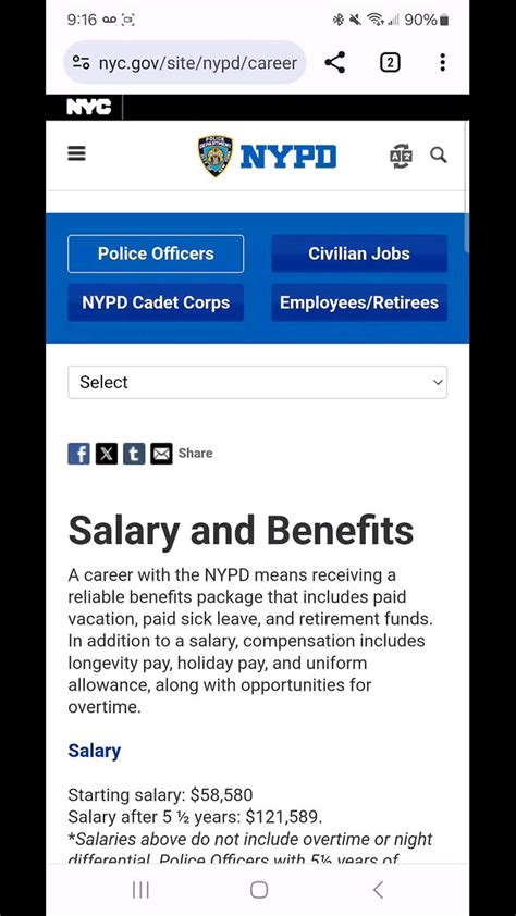 NYPD Salary and Benefits on April 16, 2024. - One News Page VIDEO