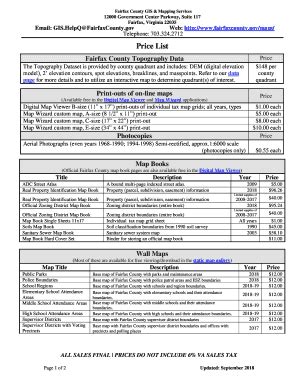 Fillable Online Fairfax County GIS & Mapping Services Fax Email Print ...
