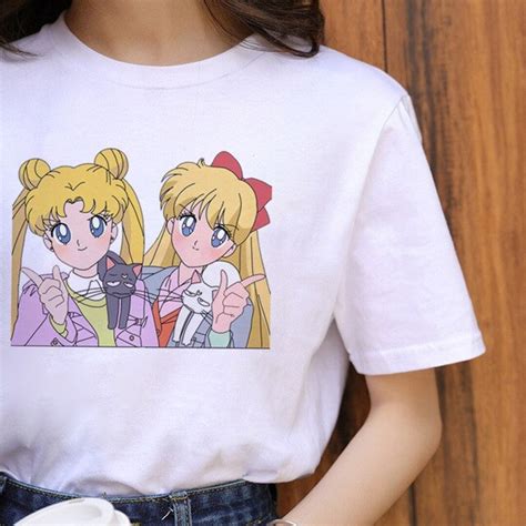 Aesthetic Anime Gift for Fans of Sailor Moon - BFF Sailor Moon Shirt ...
