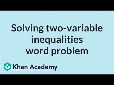 Understanding linear inequality with two variables - Algebra ...