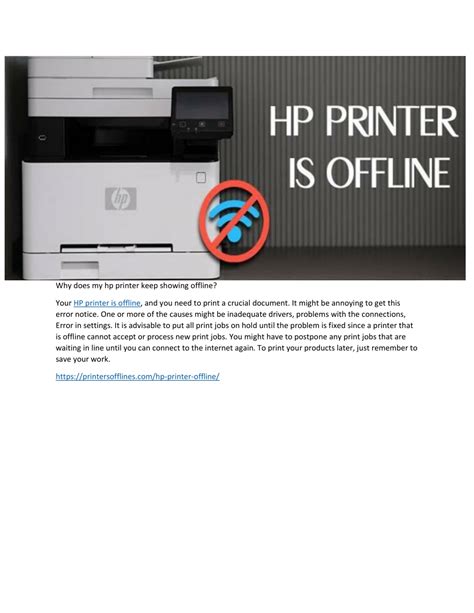 Why Does Hp Printer Keep Going Offline
