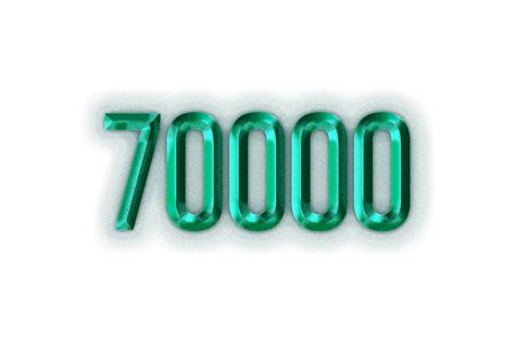 70000 subscribers celebration greeting Number with rustic steel design ...