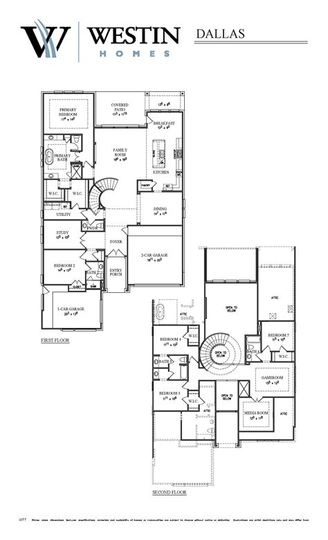 Westin Homes - The Dallas Floor Plan