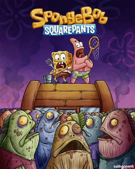 ArtStation - SpongeBob Cover Art (Fan Art)