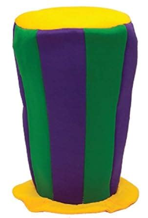 Buy Jacobson Hat Company Men's Mardi Gras Giant Top Hat, Multi, One ...