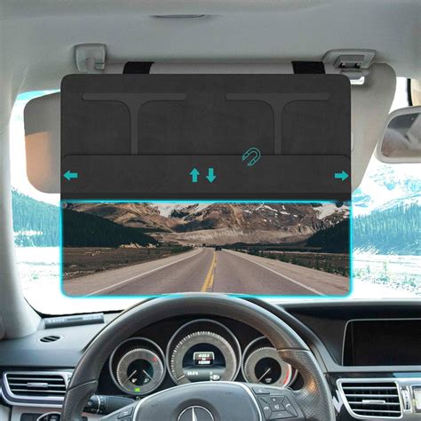 NAZZO Car Visor Extender Sun Blocker, Polarized Sunvisor Extension with ...