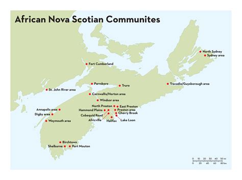 Nova Scotia Map Nova Scotia Illustrated Map 5x7 Postcard Print – La