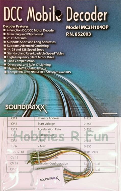 Image result for SoundTraxx Decoder Installation