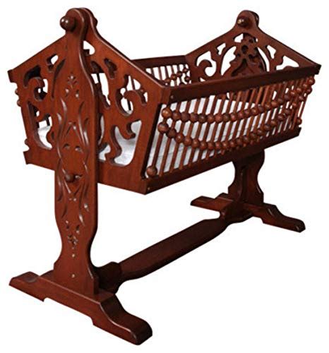 Buy Shilpi handicrafts Solid Wood Baby Cradle/Palna (Brown) Online at ...