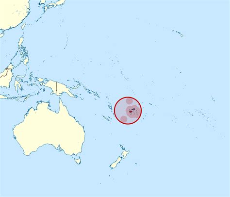 Large location map of Fiji in Oceania | Fiji | Oceania | Mapsland | Maps of the World