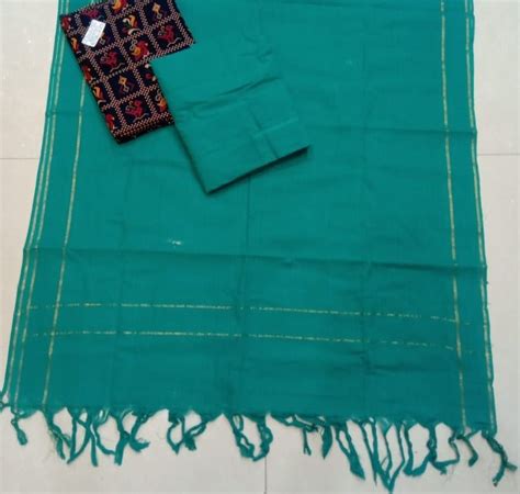 Bandhej Cotton Unstitched Dress material - Leheriya.com
