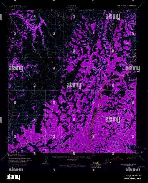 Map of unalakleet hi-res stock photography and images - Alamy