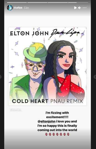 'Cold Heart (PNAU Remix)': Dua Lipa excited to collaborate with Elton John