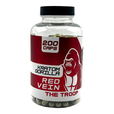 Kratom Gorilla Kratom Capsules Red Vein, Buy Now And Save