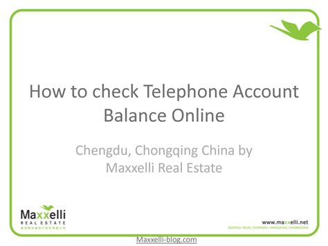 PPT - How to check telephone account balance PowerPoint Presentation ...