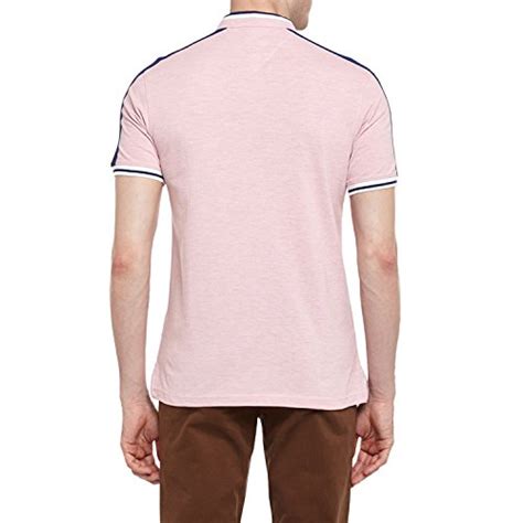 Byford By Pantaloons Men's Plain Slim Fit T-Shirt (110041303_Pink ...