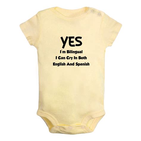 Baby Unisex I'm Bilingual I Can Cry In Both English And Spanish Funny ...