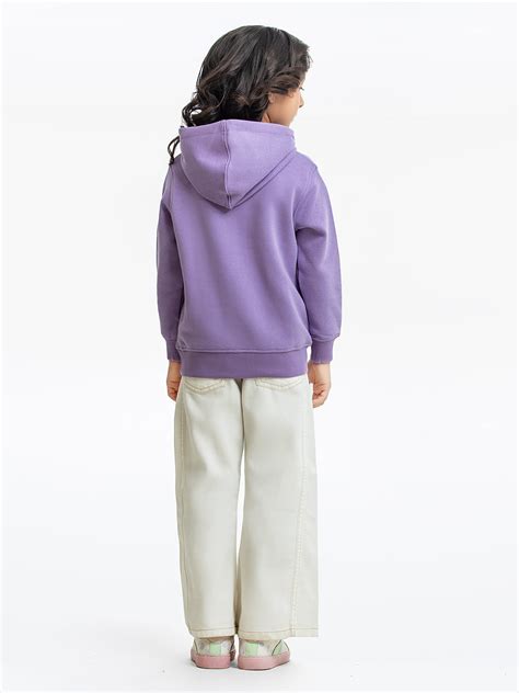 edenrobe Girl's Light Purple Hoodie - EGTH23-004 – edenrobe Pakistan