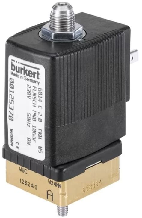125368 Burkert | Burkert Solenoid Valve 125368, 3 port(s) , NC, 24 V ac ...