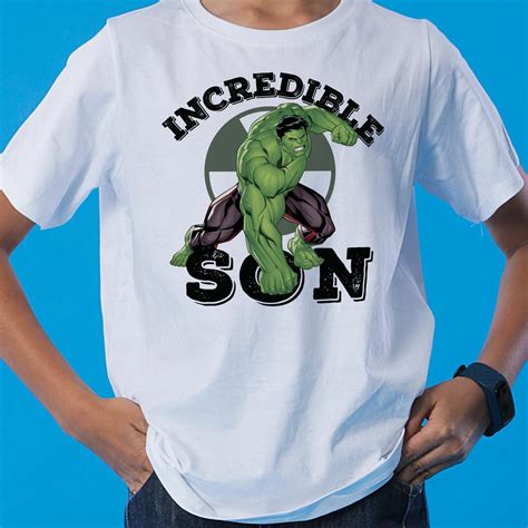Incredible Hulk Dad/Son, Marvel Matching Tees - BonOrganik