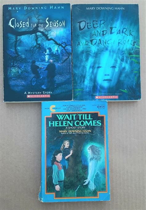 Mary Downing Hahn.Wait Till Helen Comes.PB Book lot of 3. Deep Season ...