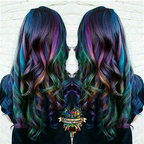 Oil Slick Hair Color, Cool Hair Color, Hair Color 2018, Hair 2018 ...