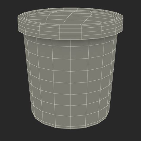 Ice Cream Pint Container 3d Model