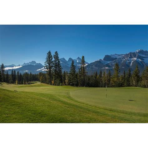 View of The Silvertip Golf Course Mount Lougheed Three Sisters Canmore ...