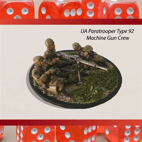 28mm IJA Type 92 Machine Gun with IJA Paratrooper Crew 3D model 3D ...