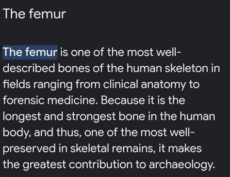 The longest bone in a human body is - Brainly.in